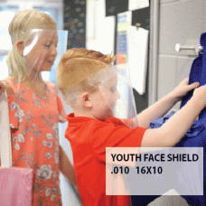 SHIELD-YOUTH-ADJUSTABLE .010 FACE SHIELD